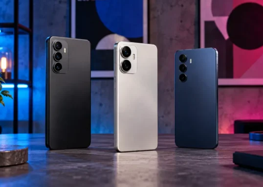 Três celulares representando as melhores opções Motorola custo-benefício de 2026.