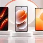Três celulares representando os melhores modelos Xiaomi, Redmi e POCO custo-benefício de 2026.