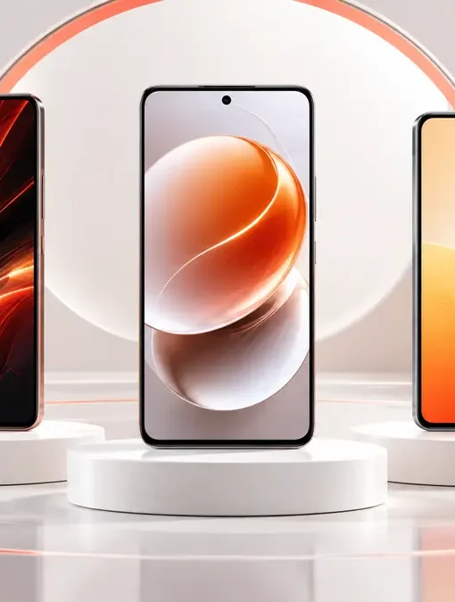 Três celulares representando os melhores modelos Xiaomi, Redmi e POCO custo-benefício de 2026.