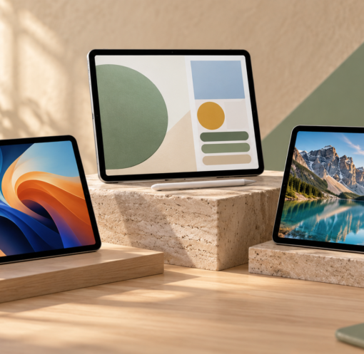 Três dos melhores tablets custo-benefício de 2026 para estudar, trabalhar e assistir a vídeos.
