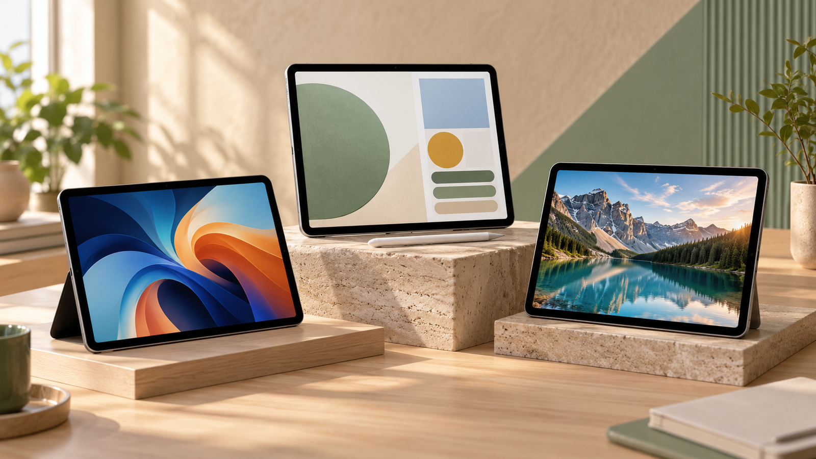 Três dos melhores tablets custo-benefício de 2026 para estudar, trabalhar e assistir a vídeos.